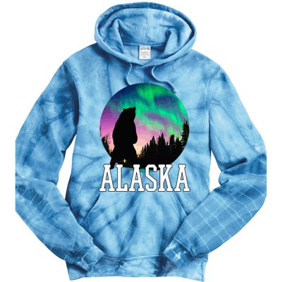 Alaska Nothern Lights Viewing Vacation Tie Dye Hoodie