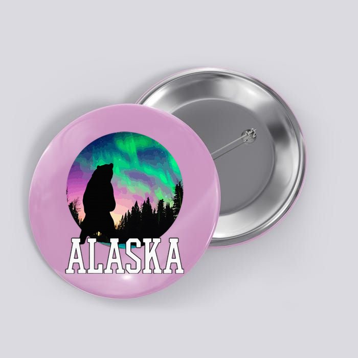 Alaska Nothern Lights Viewing Vacation Button