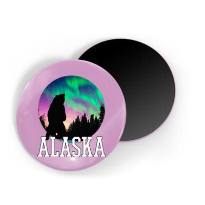 Alaska Nothern Lights Viewing Vacation Magnet