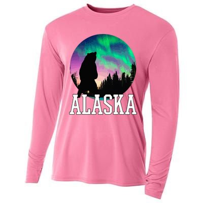 Alaska Nothern Lights Viewing Vacation Cooling Performance Long Sleeve Crew