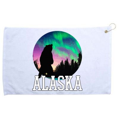 Alaska Nothern Lights Viewing Vacation Grommeted Golf Towel