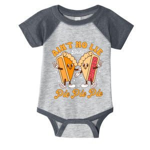 AintS No Lie Baby Pie Thanksgiving Funny Pie Pumpkin Fall Infant Baby Jersey Bodysuit