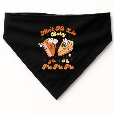 AinT No Lie Baby Pie Pie Pie Thanksgiving Pumpkin Pie USA-Made Doggie Bandana
