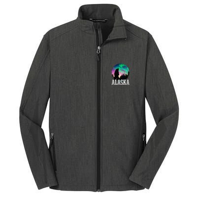 Alaska Nothern Lights Viewing Vacation Core Soft Shell Jacket