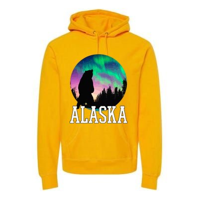 Alaska Nothern Lights Viewing Vacation Premium Hoodie