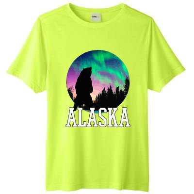 Alaska Nothern Lights Viewing Vacation Tall Fusion ChromaSoft Performance T-Shirt