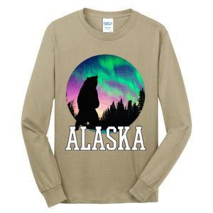 Alaska Nothern Lights Viewing Vacation Tall Long Sleeve T-Shirt