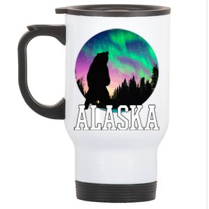 Alaska Nothern Lights Viewing Vacation Stainless Steel Travel Mug