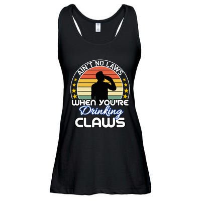 Aint No Laws When YouRe Drinking Claws Cute Funny Gift Ladies Essential Flowy Tank