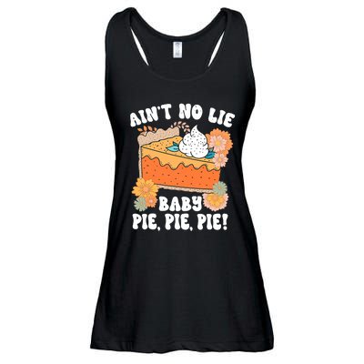 Ain't No Lie Baby Pie Pie Pie Funny Thanksgivin Food Ladies Essential Flowy Tank