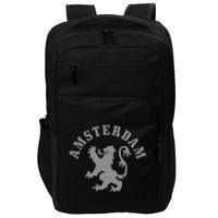 Amsterdam Netherlands Lion Dutch Holland Vintage Amsterdam Impact Tech Backpack