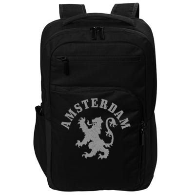 Amsterdam Netherlands Lion Dutch Holland Vintage Amsterdam Impact Tech Backpack