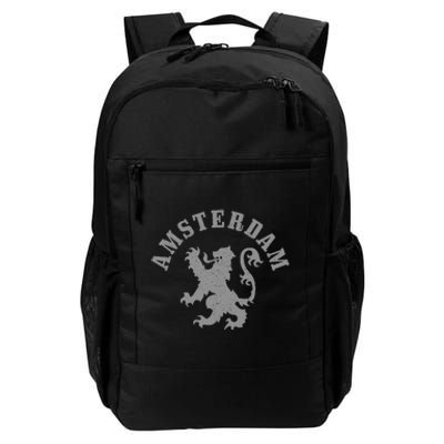 Amsterdam Netherlands Lion Dutch Holland Vintage Amsterdam Daily Commute Backpack