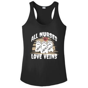 All Nurses Love Veins Vampire Gift Ladies PosiCharge Competitor Racerback Tank