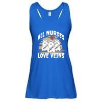 All Nurses Love Veins Vampire Gift Ladies Essential Flowy Tank