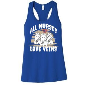 All Nurses Love Veins Vampire Gift Women's Racerback Tank