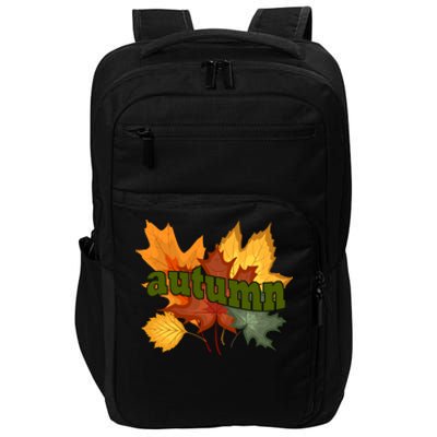 Autumn Nature Leaves Impact Tech Backpack