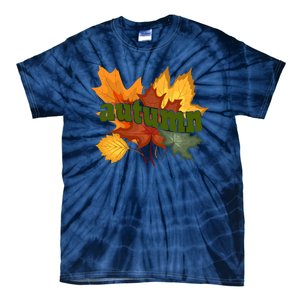 Autumn Nature Leaves Tie-Dye T-Shirt