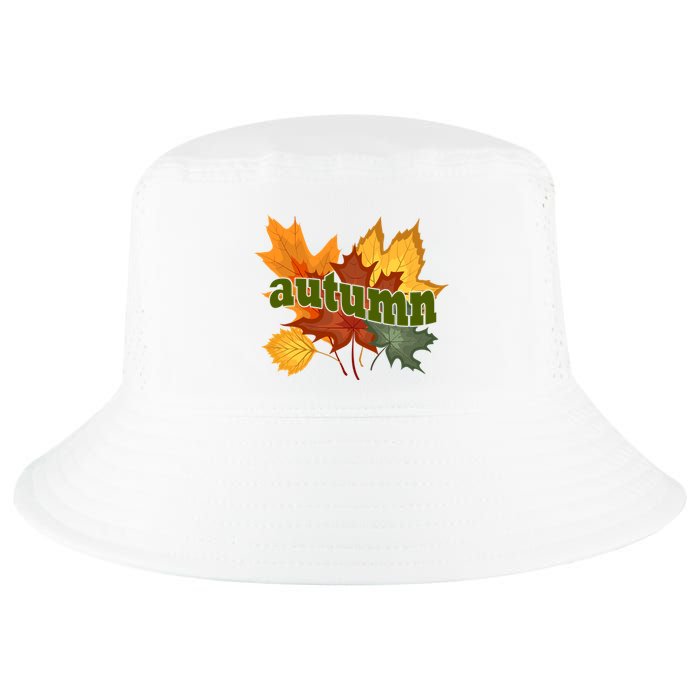 Autumn Nature Leaves Cool Comfort Performance Bucket Hat