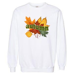 Autumn Nature Leaves Garment-Dyed Sweatshirt