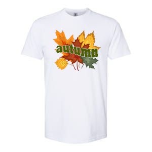 Autumn Nature Leaves Softstyle CVC T-Shirt