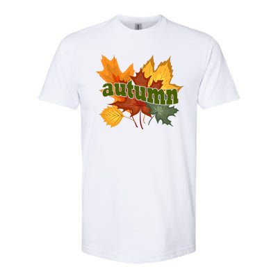 Autumn Nature Leaves Softstyle CVC T-Shirt