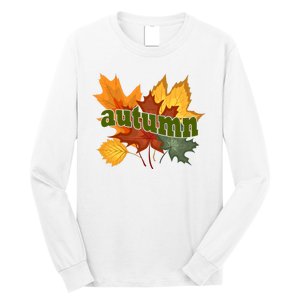 Autumn Nature Leaves Long Sleeve Shirt