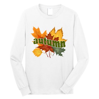 Autumn Nature Leaves Long Sleeve Shirt