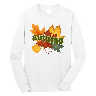 Autumn Nature Leaves Long Sleeve Shirt