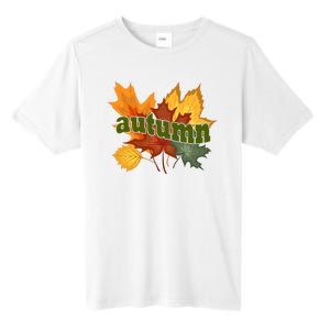 Autumn Nature Leaves Tall Fusion ChromaSoft Performance T-Shirt