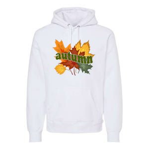 Autumn Nature Leaves Premium Hoodie