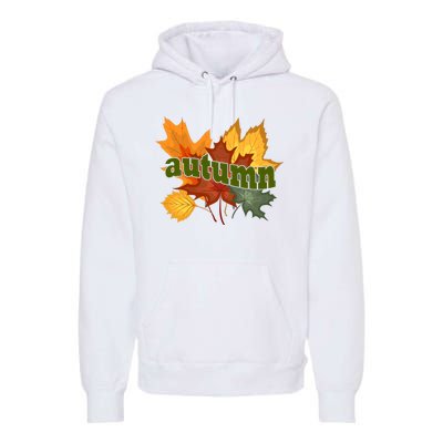 Autumn Nature Leaves Premium Hoodie