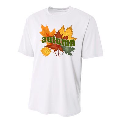 Autumn Nature Leaves Performance Sprint T-Shirt