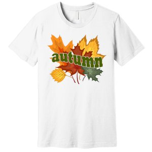 Autumn Nature Leaves Premium T-Shirt