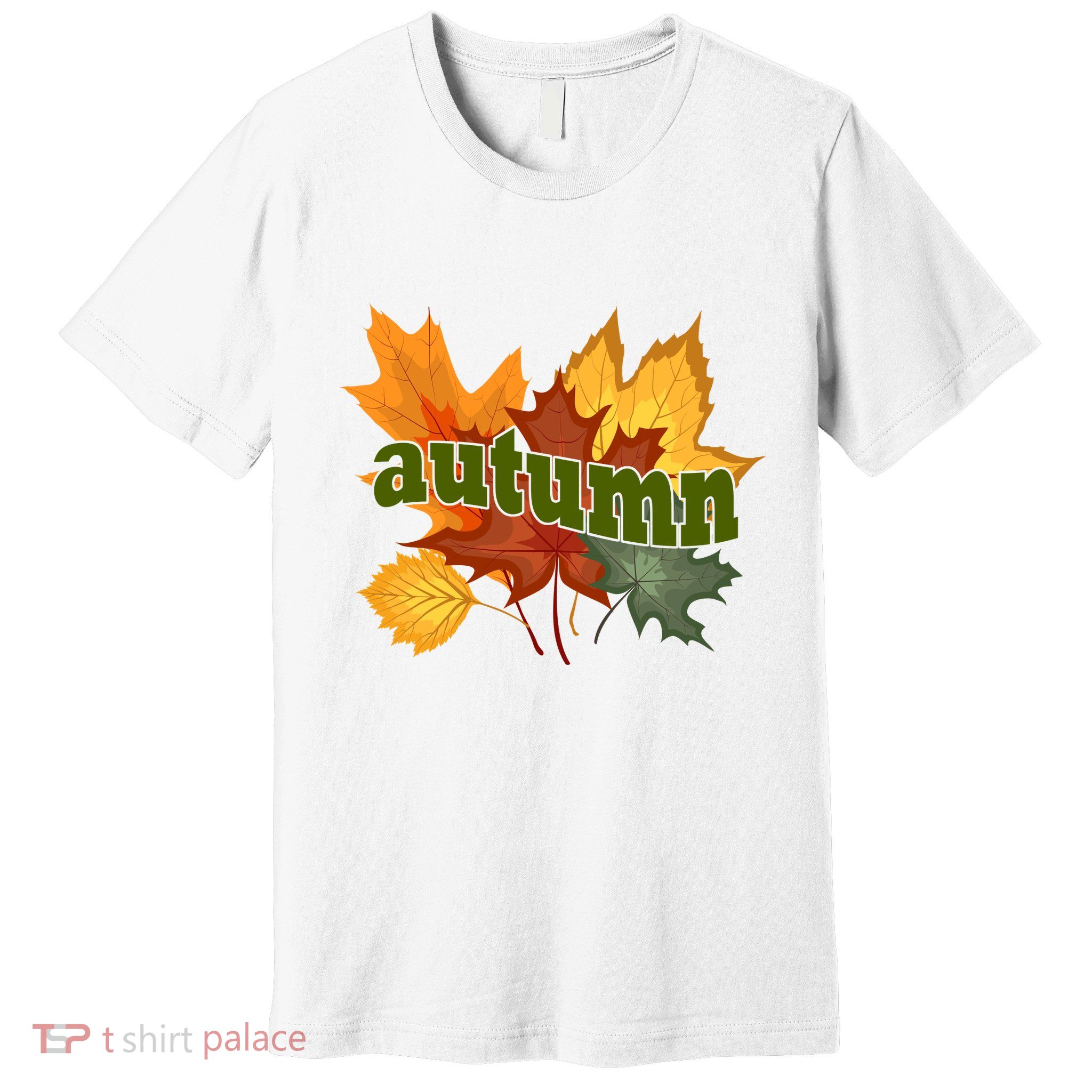 Autumn Nature Leaves Premium T-Shirt