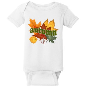 Autumn Nature Leaves Baby Bodysuit