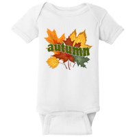 Autumn Nature Leaves Baby Bodysuit