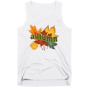 Autumn Nature Leaves Tank Top