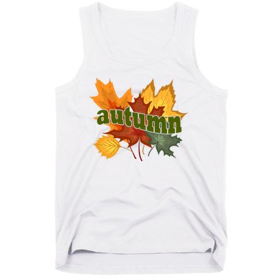 Autumn Nature Leaves Tank Top