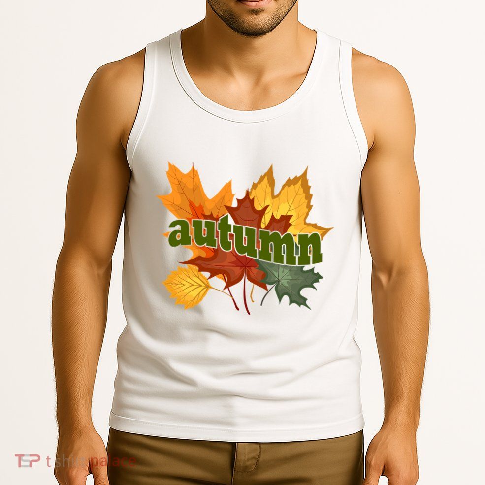 Autumn Nature Leaves Tank Top