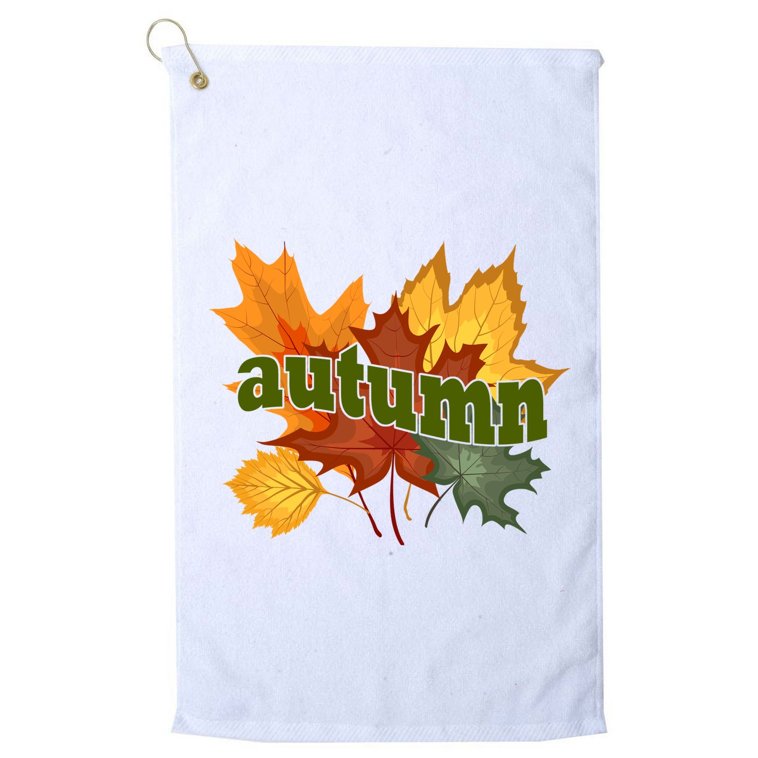 Autumn Nature Leaves Golf Towel