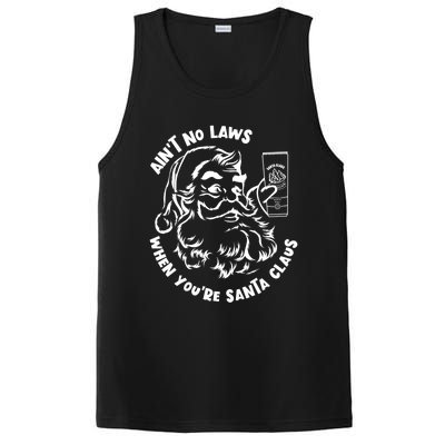 AinT No Laws When YouRe Santa Claus Holiday Ing Gift PosiCharge Competitor Tank