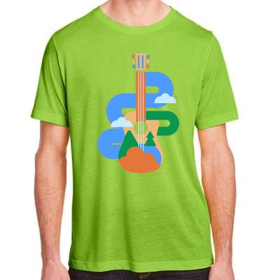 Abstract Nature Lover Guitar Adult ChromaSoft Performance T-Shirt