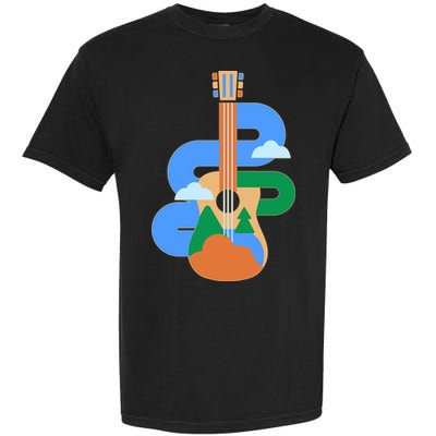 Abstract Nature Lover Guitar Garment-Dyed Heavyweight T-Shirt