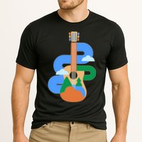 Abstract Nature Lover Guitar Cooling Performance Crew T-Shirt