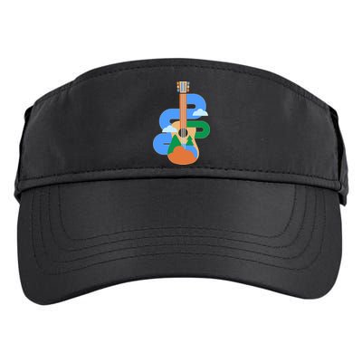 Abstract Nature Lover Guitar Adult Drive Performance Visor