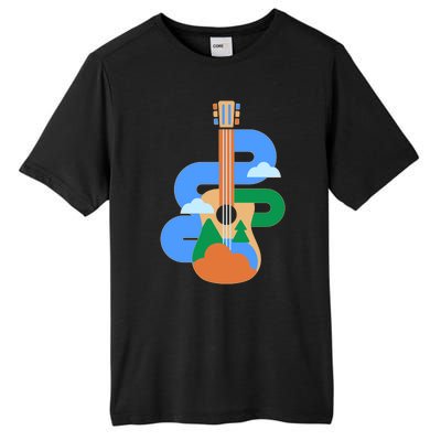 Abstract Nature Lover Guitar Tall Fusion ChromaSoft Performance T-Shirt