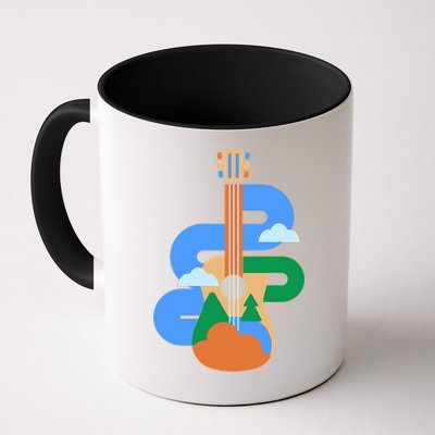 Abstract Nature Lover Guitar Mug