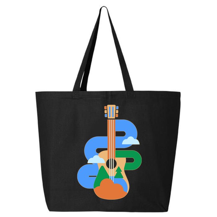 Abstract Nature Lover Guitar 25L Jumbo Tote