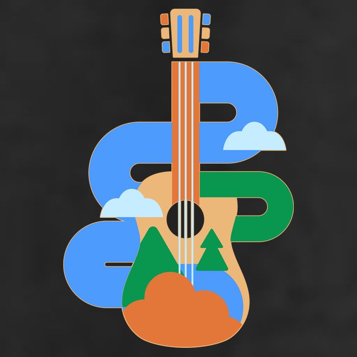 Abstract Nature Lover Guitar Hat